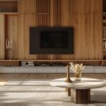 a modern manhattan apartment interior, featuring an organized space with minimalist decor and strategically placed storage solutions, illustrating the transformation from cluttered to streamlined living for effective decluttering planning.