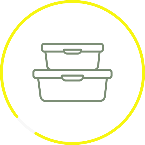 Containers icon for closet organization solutions. Storage bins for an organized closet in New York, NY.