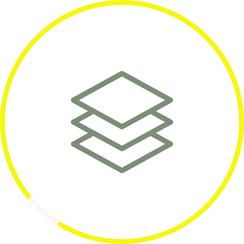 Icon representing system and layout design for organized storage solutions, emphasizing efficient space management and accessibility for offices.