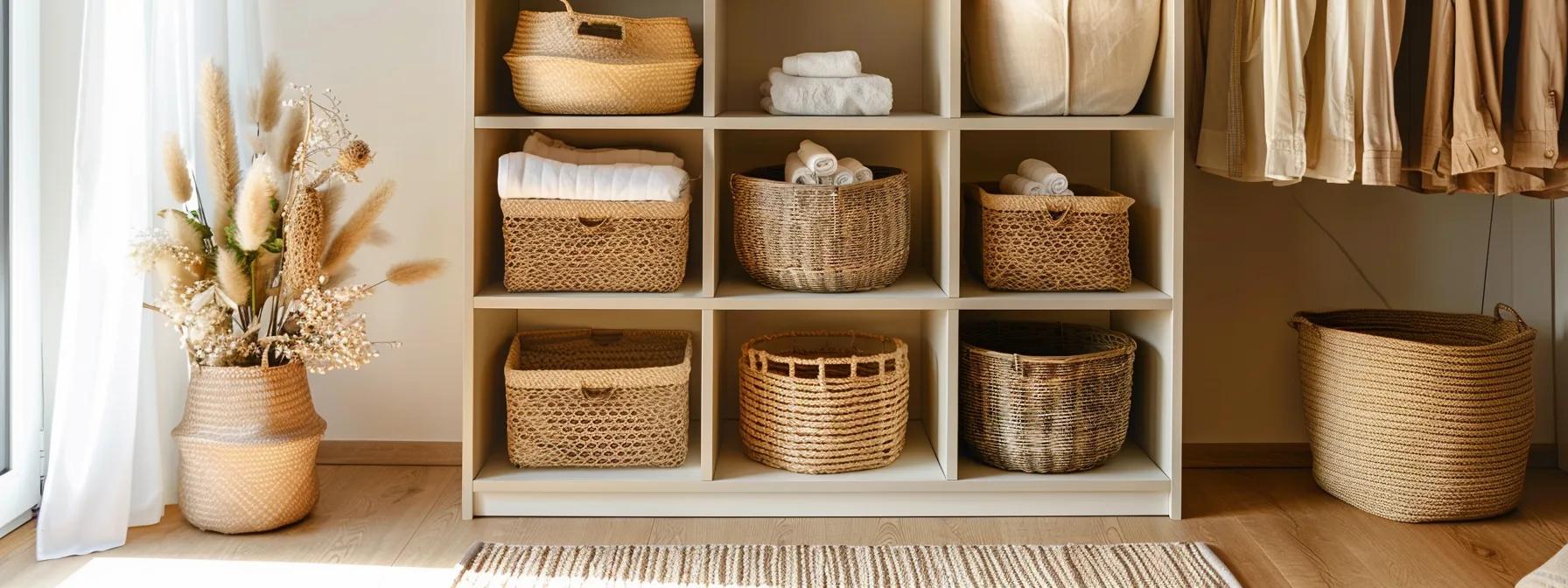 Incorporate Storage Bins and Baskets