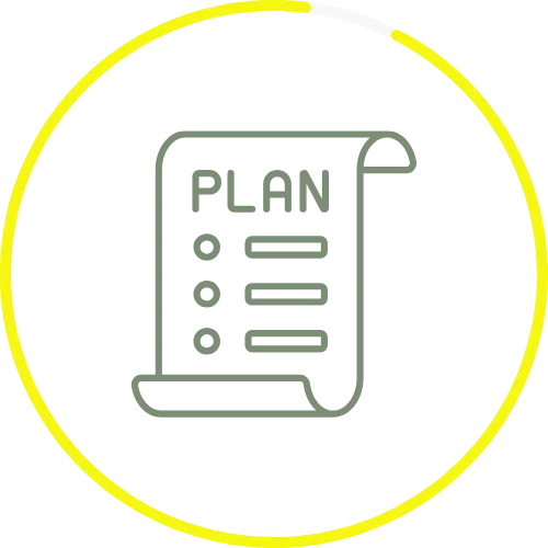 Planning document icon with checklist, symbolizing senior downsizing strategies for organized living spaces in NYC.