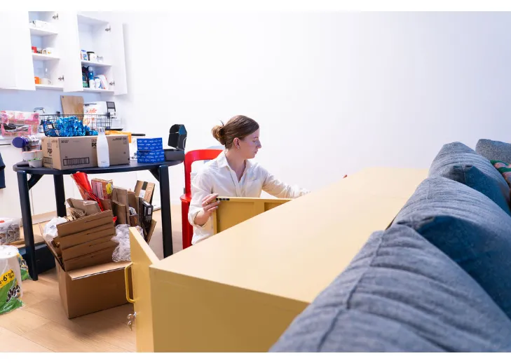 ORG NYC professional organizer creating efficient office storage systems in New York City.